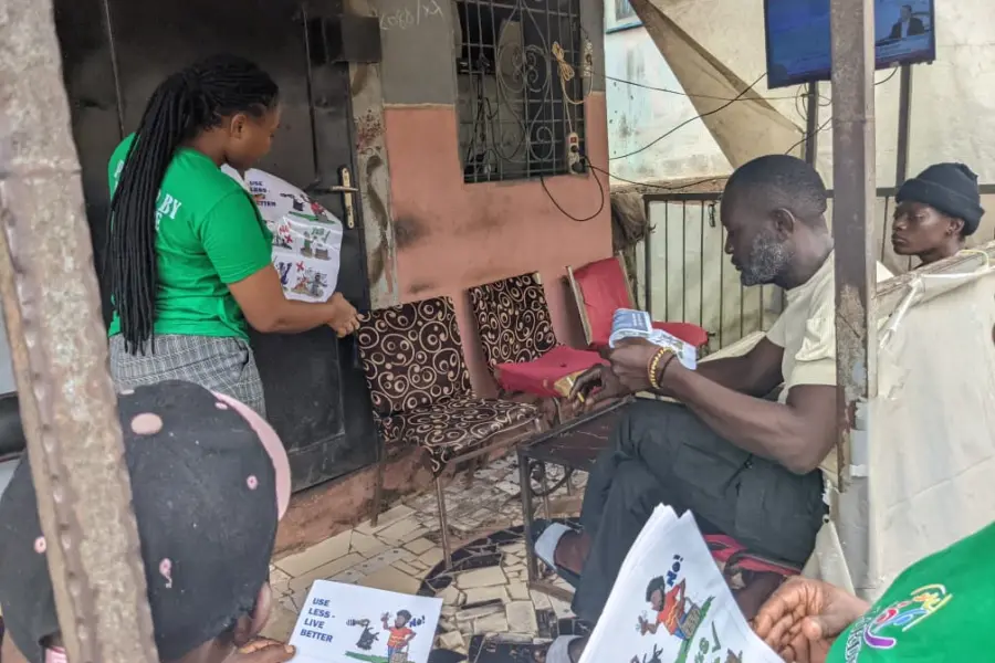 LARDIN and TechShare Lead Waste Segregation Campaign in Newtown, Limbe